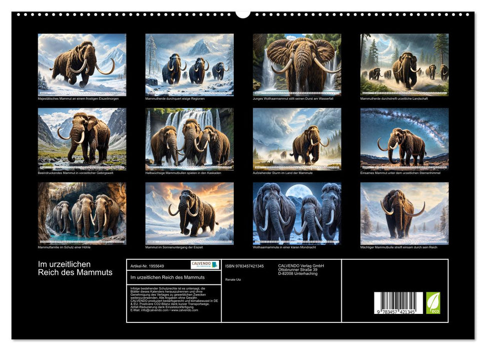 Im urzeitlichen Reich des Mammuts (CALVENDO Premium Wandkalender 2026)