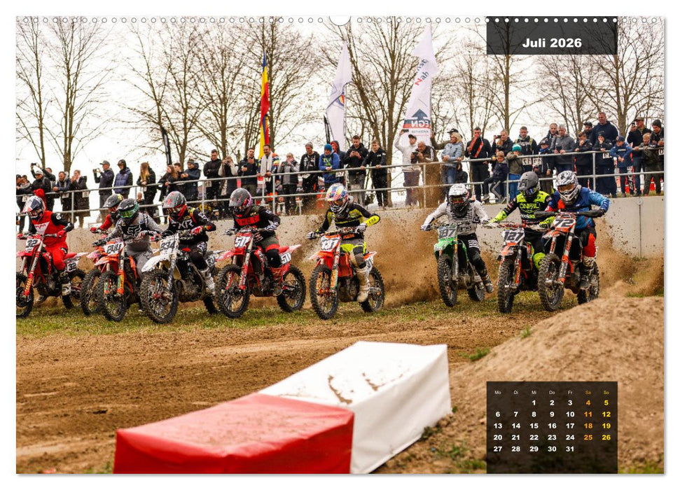 The gate drops - get ready for the race and do your your best (CALVENDO Premium Wandkalender 2026)