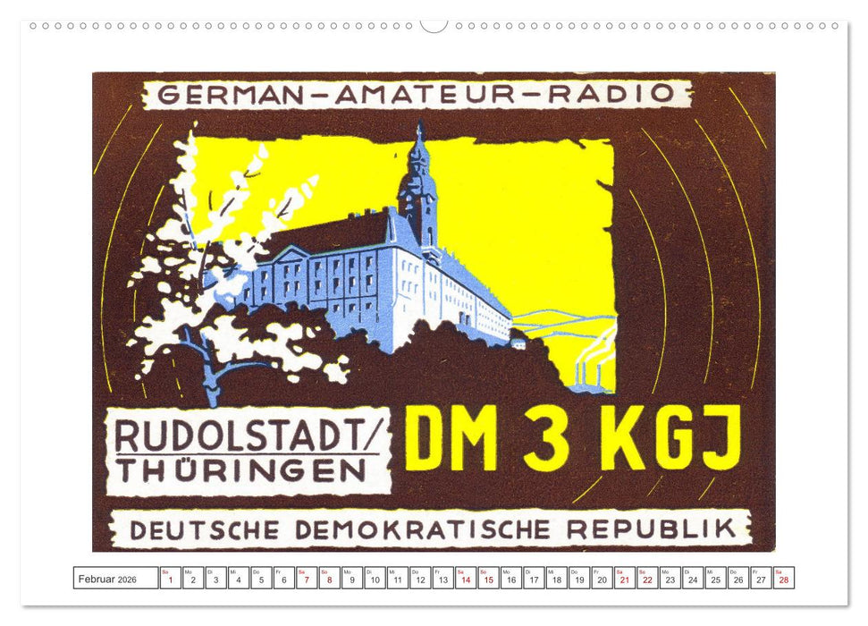 DDR Amateurfunk Historische Karten (CALVENDO Premium Wandkalender 2026)