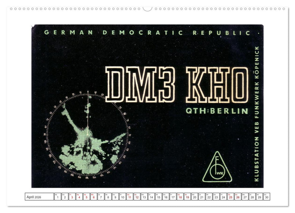 DDR Amateurfunk Historische Karten (CALVENDO Premium Wandkalender 2026)