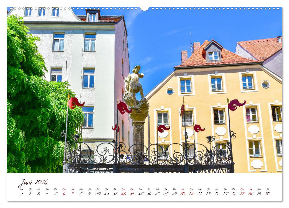 Regensburg Brunnen und Wasserspiele (CALVENDO Premium Wandkalender 2026)