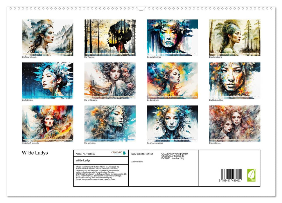 Wilde Ladys (CALVENDO Premium Wandkalender 2026)