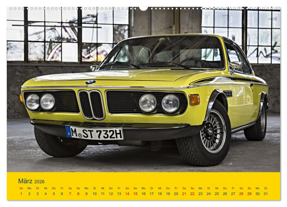 Automobile Träume der 70er (CALVENDO Premium Wandkalender 2026)