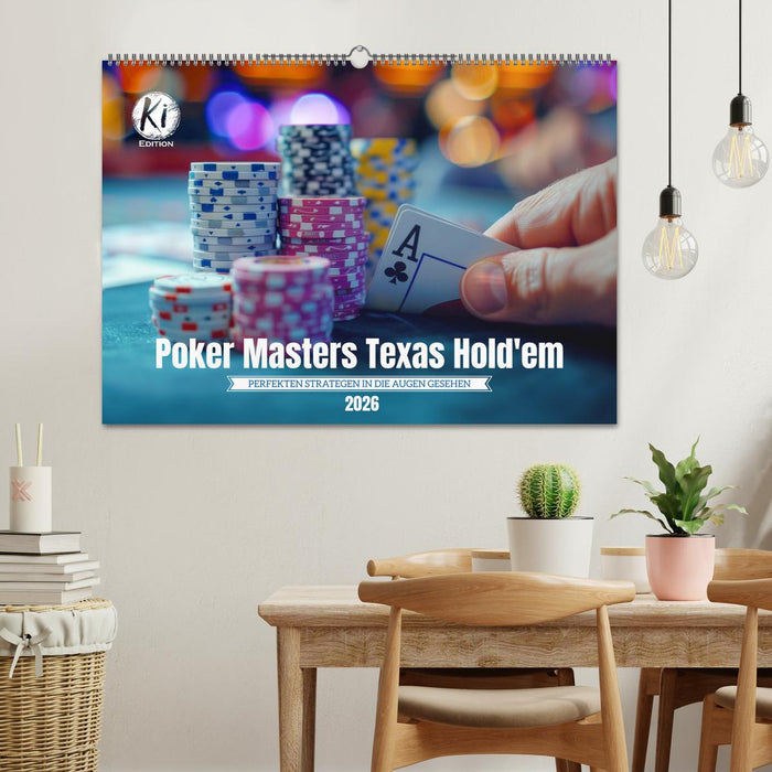 Poker Masters Texas Hold'em (CALVENDO Wandkalender 2026)