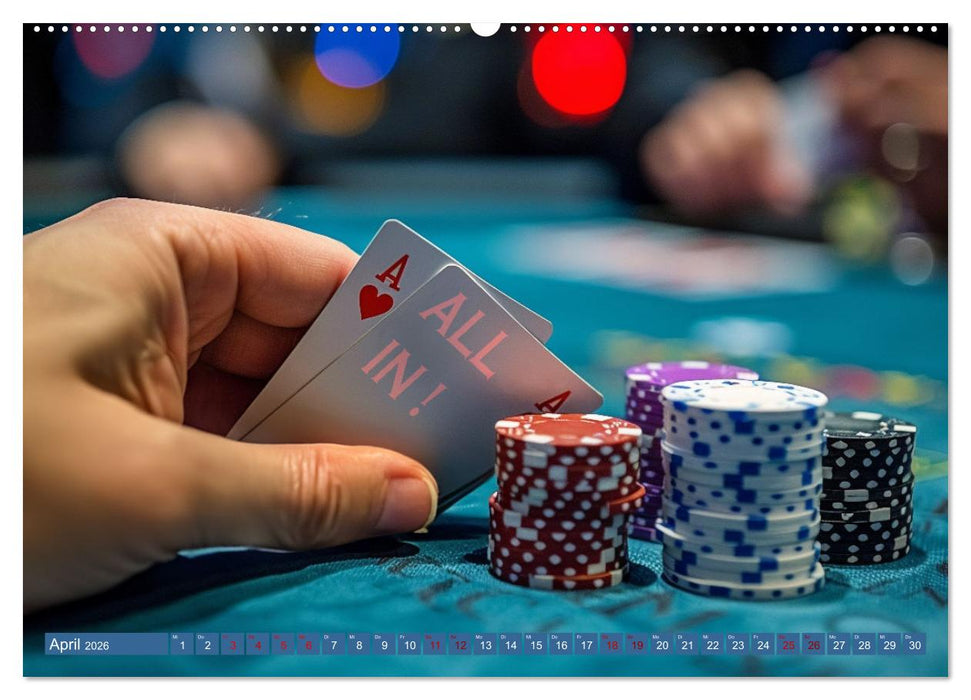 Poker Masters Texas Hold'em (CALVENDO Wandkalender 2026)
