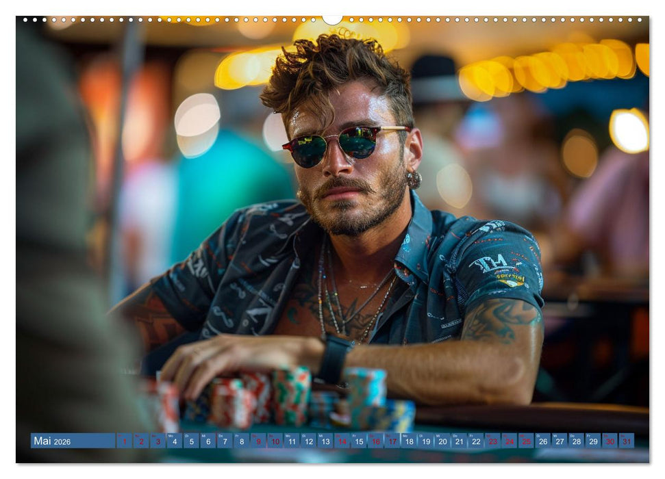 Poker Masters Texas Hold'em (CALVENDO Wandkalender 2026)