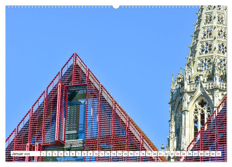 Ulm Gestern und Heute (CALVENDO Premium Wandkalender 2026)