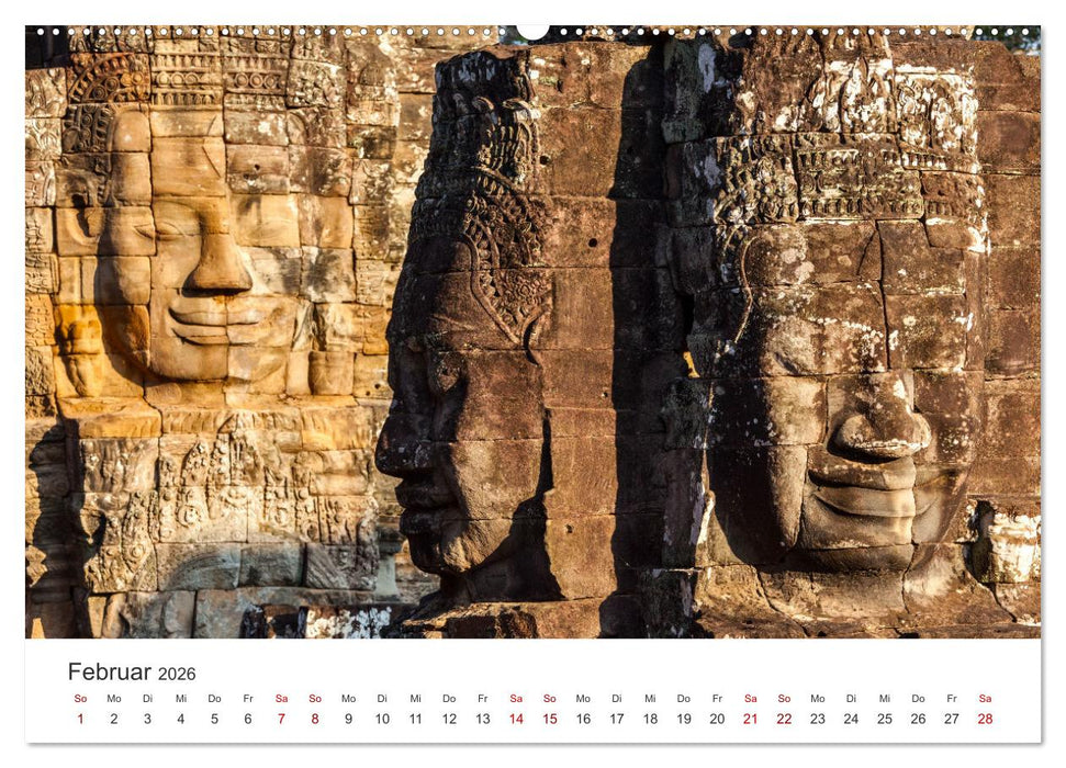 Kambodscha - Das Land der Tempel. (CALVENDO Premium Wandkalender 2026)