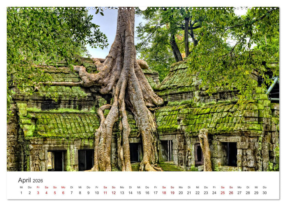 Kambodscha - Das Land der Tempel. (CALVENDO Premium Wandkalender 2026)