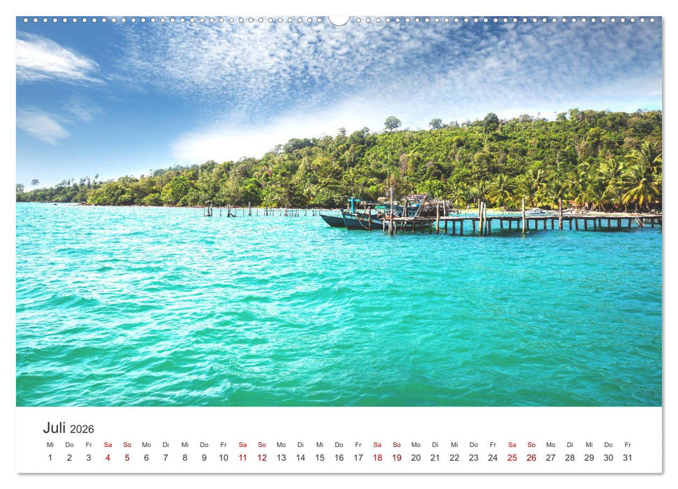 Kambodscha - Das Land der Tempel. (CALVENDO Premium Wandkalender 2026)