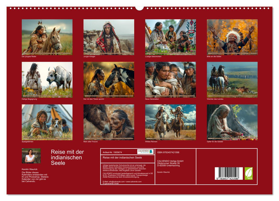 Reise mit der indianischen Seele (CALVENDO Premium Wandkalender 2026)