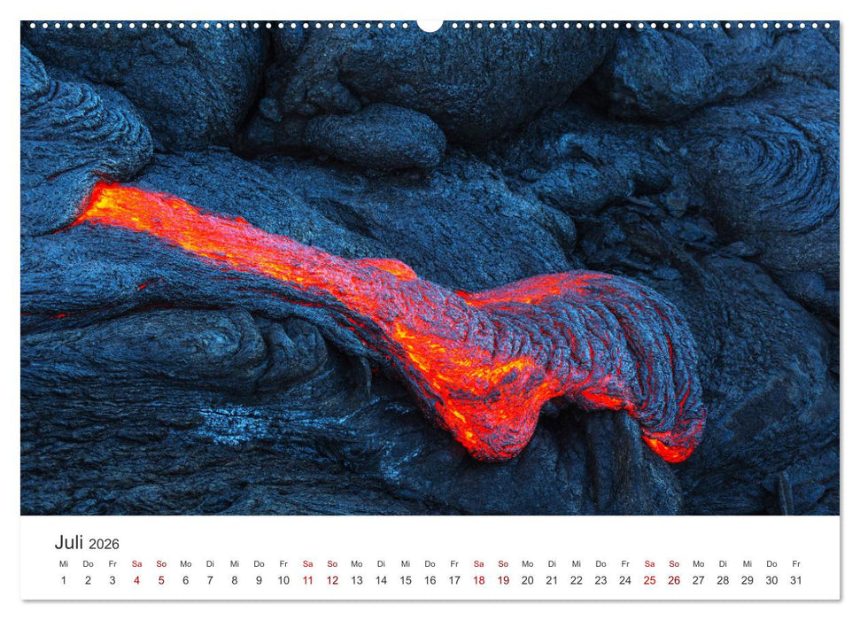 Vulkane - Beeindruckende Feuerberge (CALVENDO Premium Wandkalender 2026)