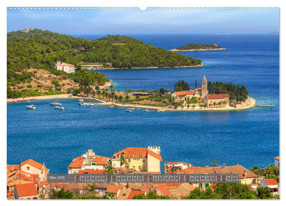 Vis Kroatien - Romantische Insel der Adria (CALVENDO Premium Wandkalender 2026)