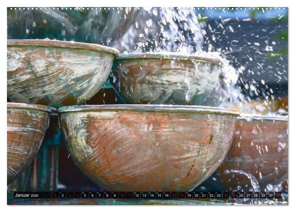 Nürnberg Brunnen - und Wasserspiele (CALVENDO Premium Wandkalender 2026)