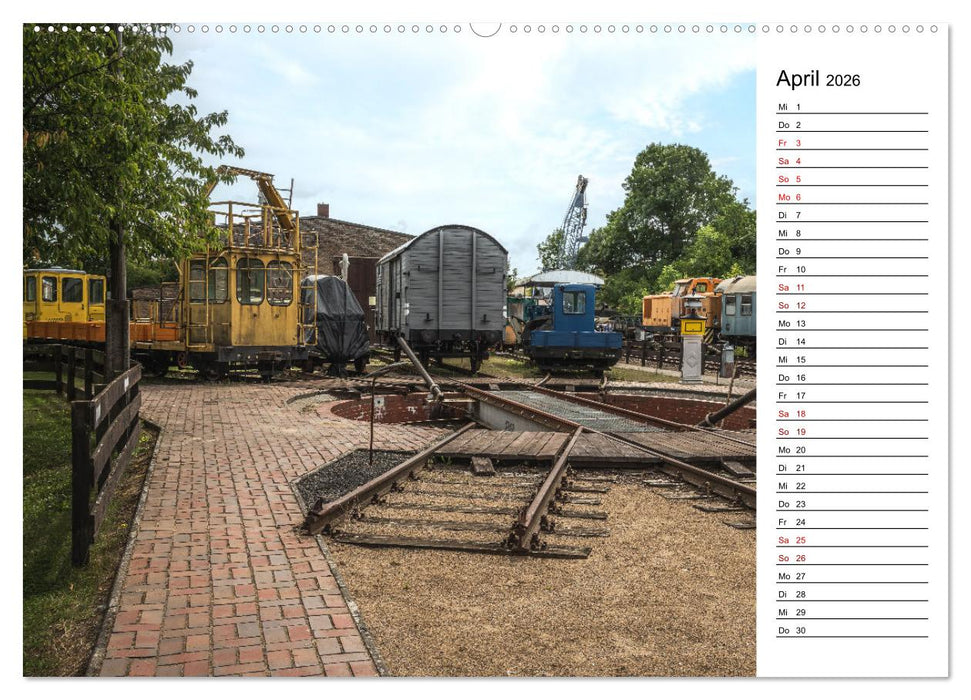 Eisenbahn Museum Gramzow (CALVENDO Premium Wandkalender 2026)