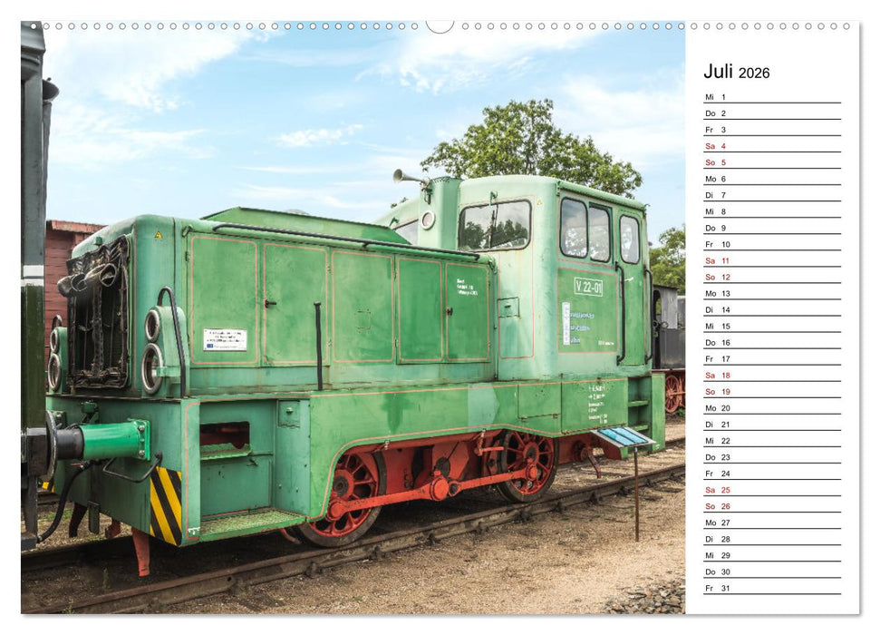 Eisenbahn Museum Gramzow (CALVENDO Premium Wandkalender 2026)