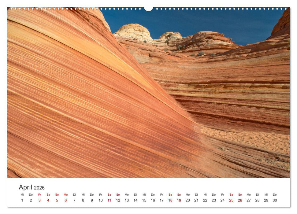 Paria Canyon - The Wave Naturwunder (CALVENDO Wandkalender 2026)