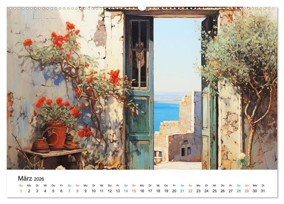 Szenen aus dem Antiken Griechenland (CALVENDO Premium Wandkalender 2026)