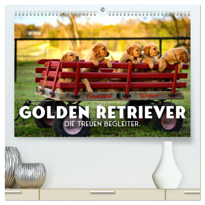 Golden Retriever - Die treuen Begleiter. (CALVENDO Premium Wandkalender 2026)