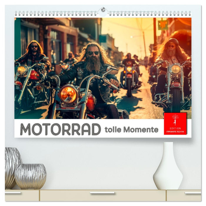 Motorrad tolle Momente (CALVENDO Premium Wandkalender 2026)
