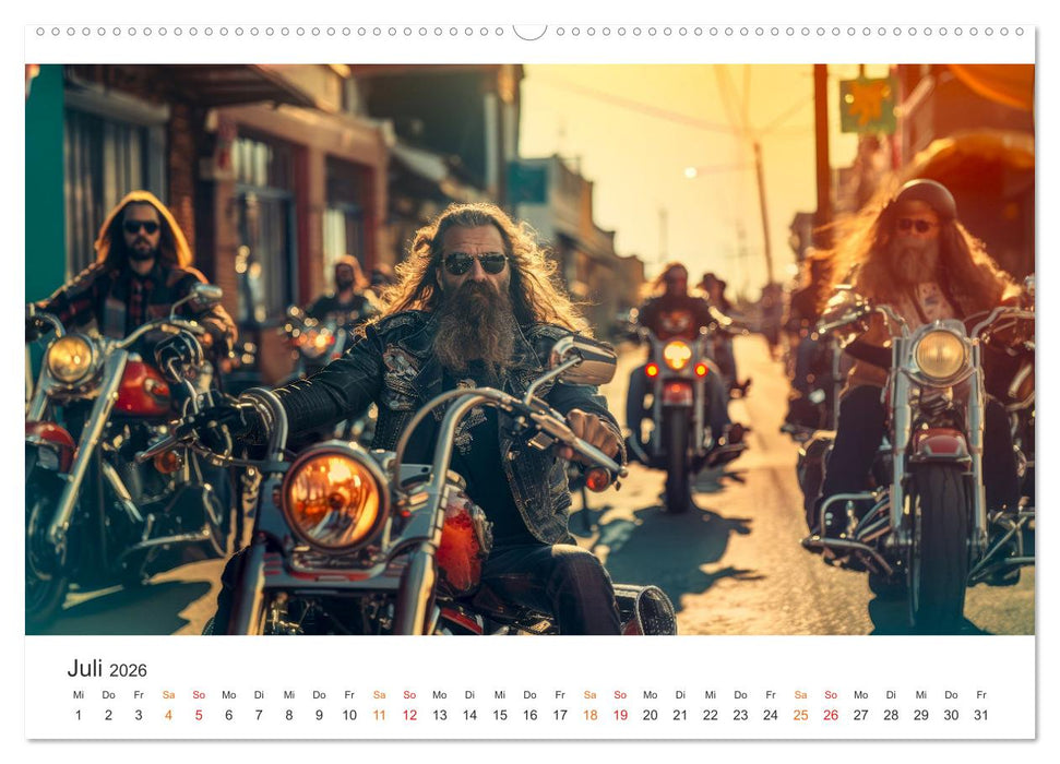 Motorrad tolle Momente (CALVENDO Premium Wandkalender 2026)