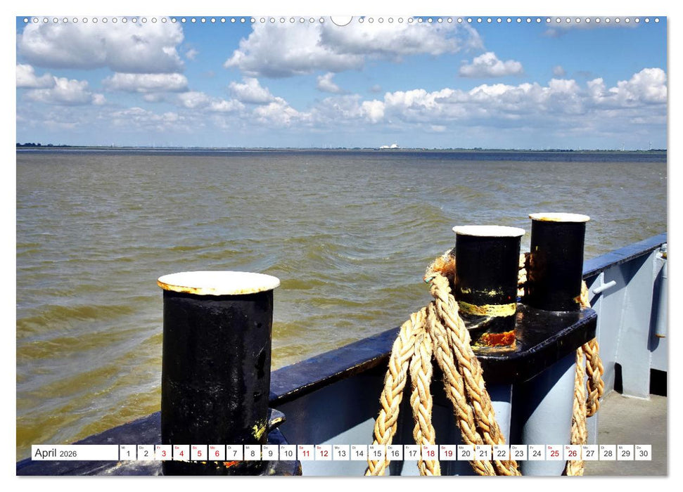 Elbfähre - Glückstadt-Wischhafen (CALVENDO Premium Wandkalender 2026)