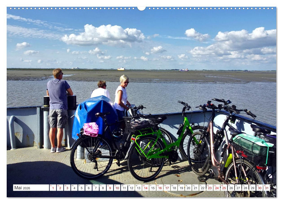 Elbfähre - Glückstadt-Wischhafen (CALVENDO Premium Wandkalender 2026)