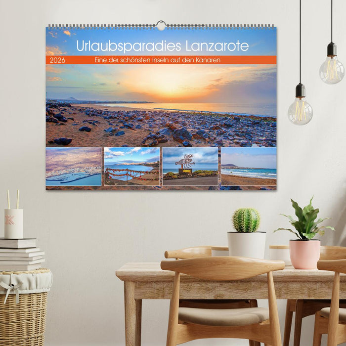 Urlaubsparadies Lanzarote (CALVENDO Wandkalender 2026)
