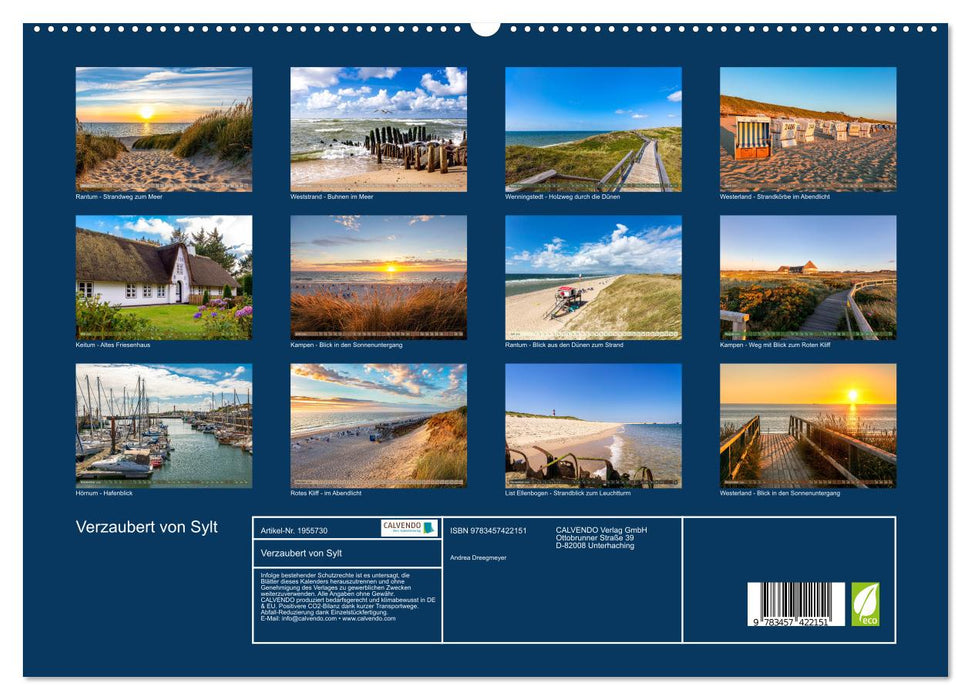 Verzaubert von Sylt (CALVENDO Premium Wandkalender 2026)