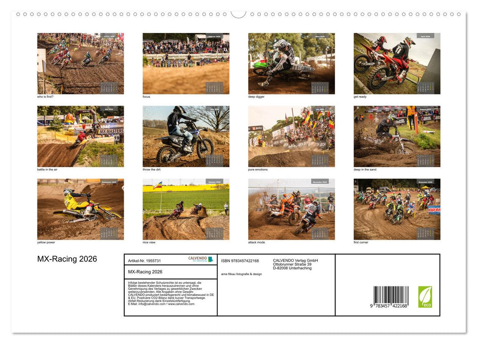MX-Racing 2026 (CALVENDO Premium Wandkalender 2026)