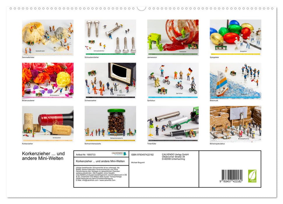 Korkenzieher ... und andere Mini-Welten (CALVENDO Premium Wandkalender 2026)