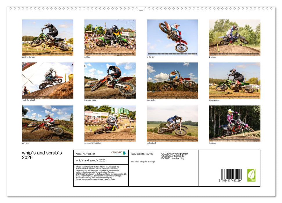 whip`s and scrub`s 2026 (CALVENDO Premium Wandkalender 2026)