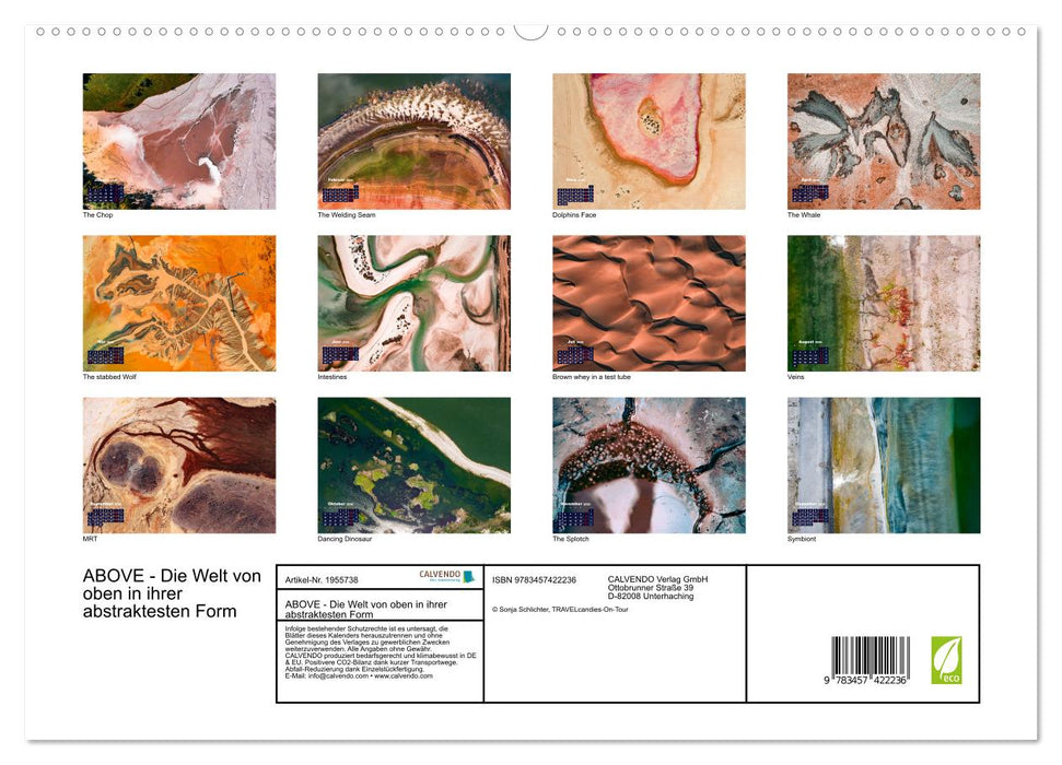 ABOVE - Die Welt von oben in ihrer abstraktesten Form (CALVENDO Premium Wandkalender 2026)
