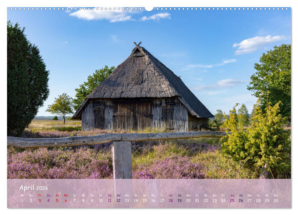 Im Herzen der Lüneburger Heide (CALVENDO Premium Wandkalender 2026)