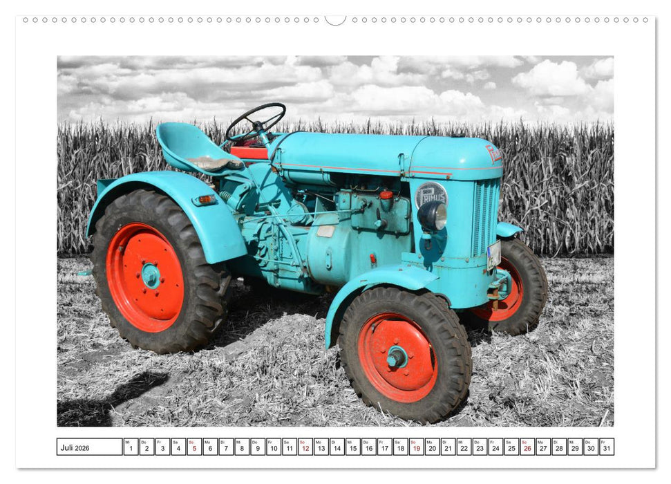 Deutsche Traktoren aus vergangenen Zeiten (CALVENDO Premium Wandkalender 2026)