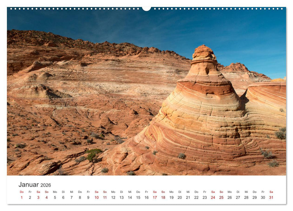 Paria Canyon - The Wave Naturwunder (CALVENDO Premium Wandkalender 2026)