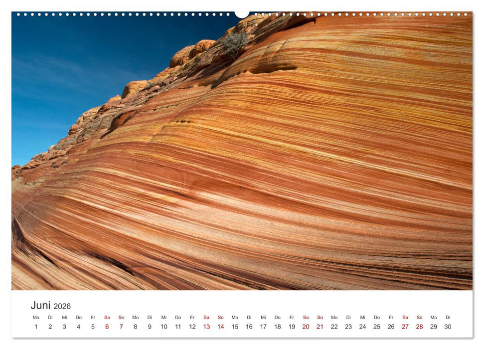 Paria Canyon - The Wave Naturwunder (CALVENDO Premium Wandkalender 2026)