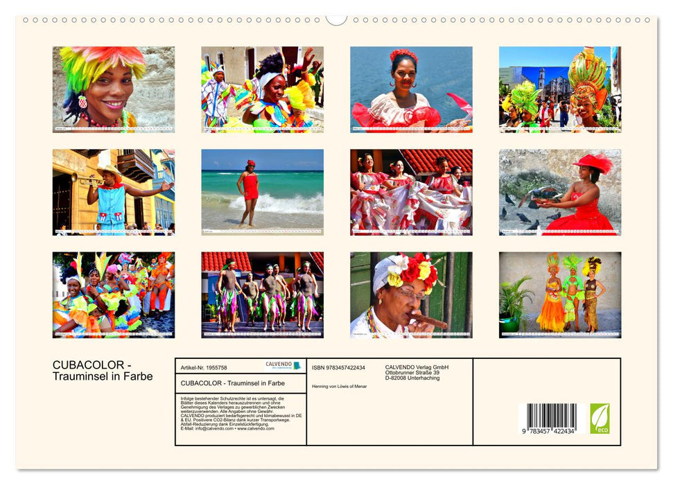 CUBACOLOR - Trauminsel in Farbe (CALVENDO Premium Wandkalender 2026)