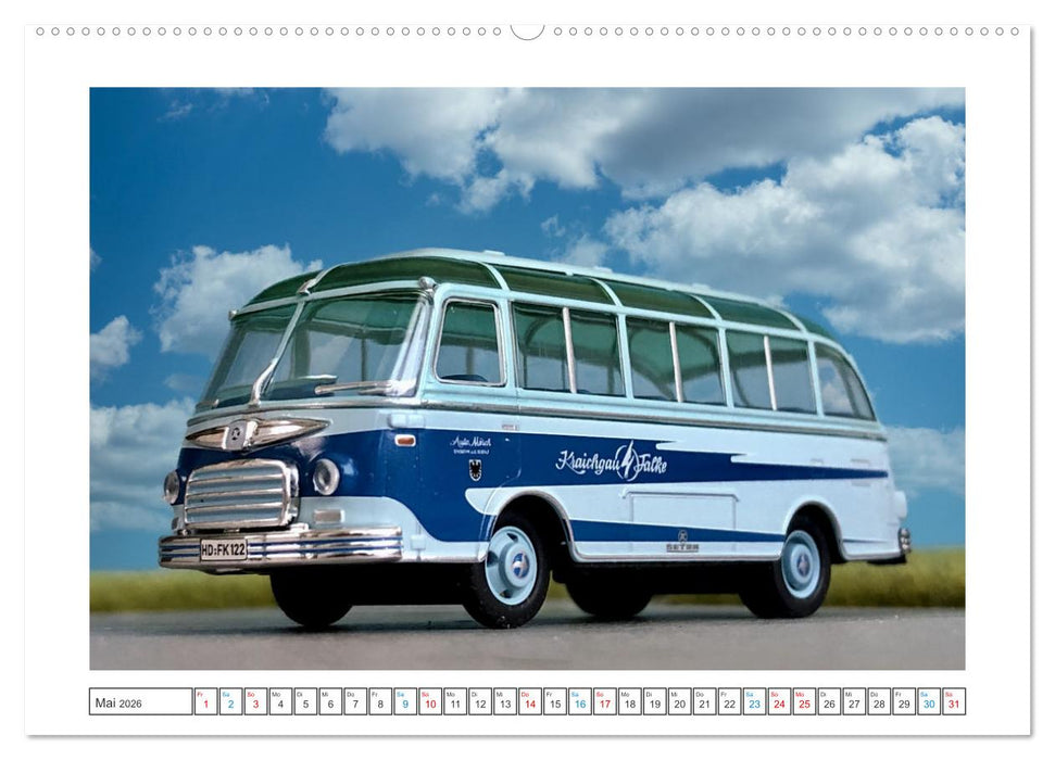 Miniaturbusse (CALVENDO Premium Wandkalender 2026)