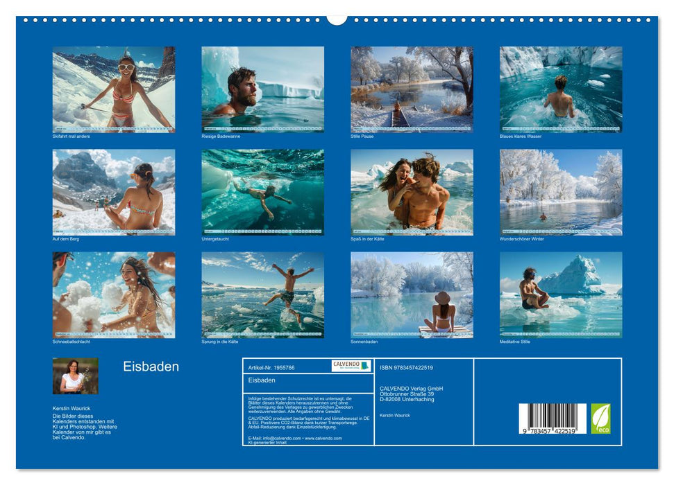 Eisbaden (CALVENDO Premium Wandkalender 2026)