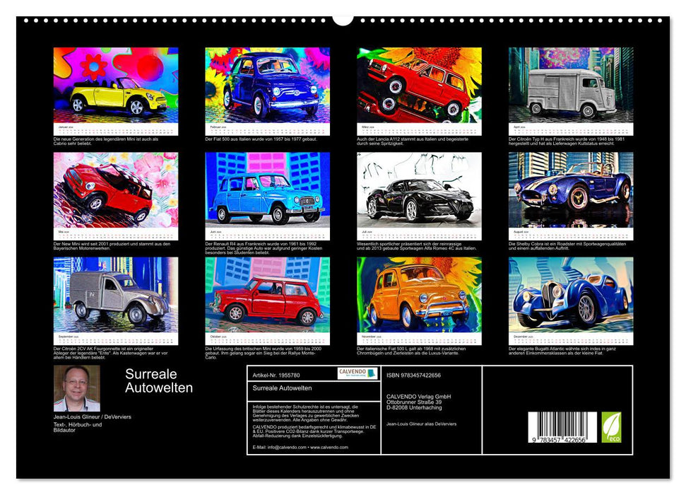 Surreale Autowelten (CALVENDO Premium Wandkalender 2026)