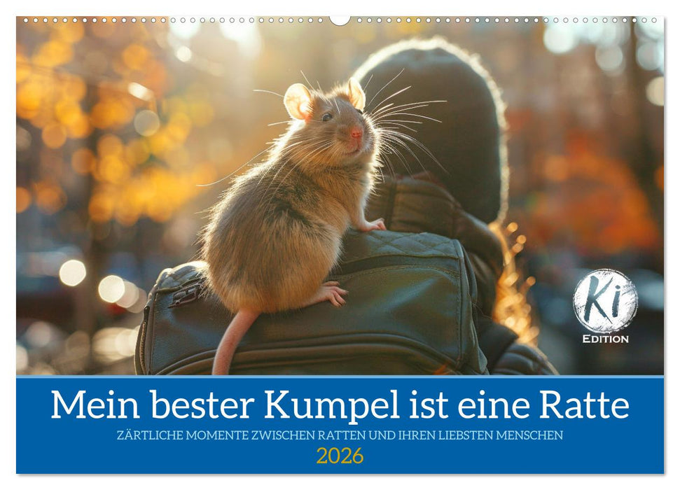 Mein bester Kumpel ist eine Ratte (CALVENDO Wandkalender 2026)