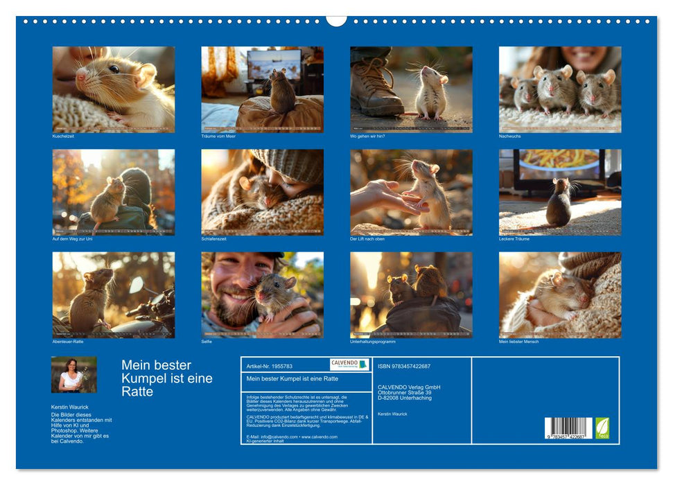 Mein bester Kumpel ist eine Ratte (CALVENDO Wandkalender 2026)