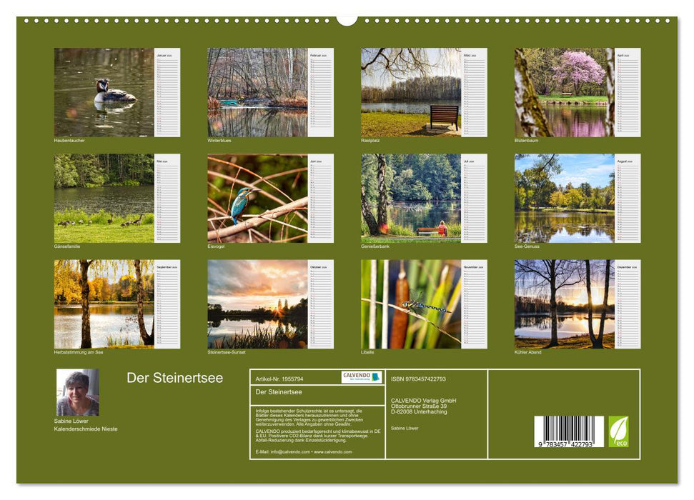 Der Steinertsee (CALVENDO Premium Wandkalender 2026)
