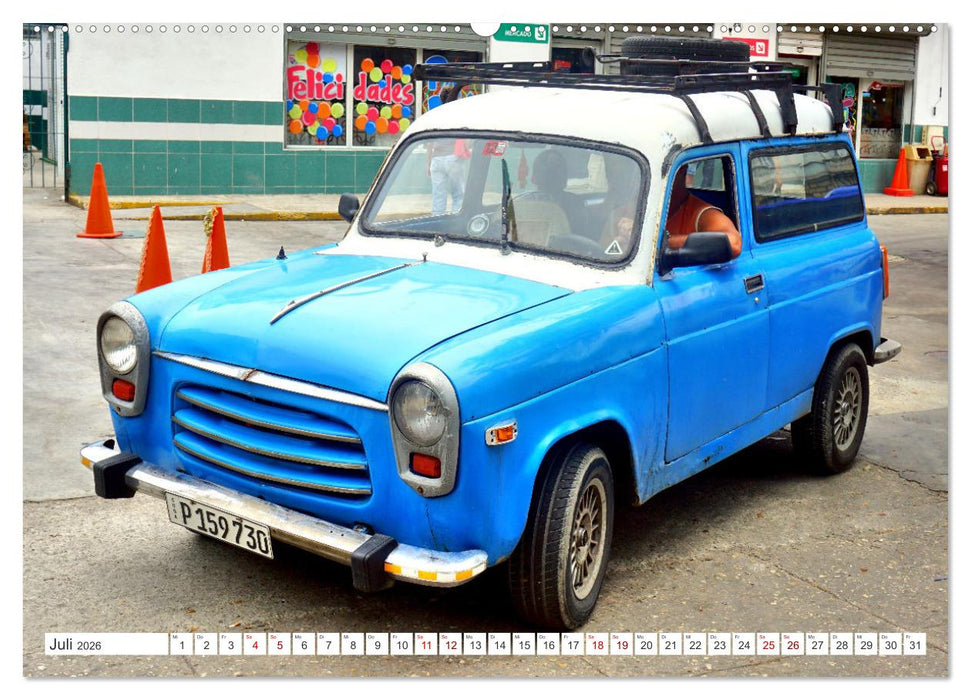 Kombi-Klassiker - British Estate Cars in Kuba (CALVENDO Premium Wandkalender 2026)