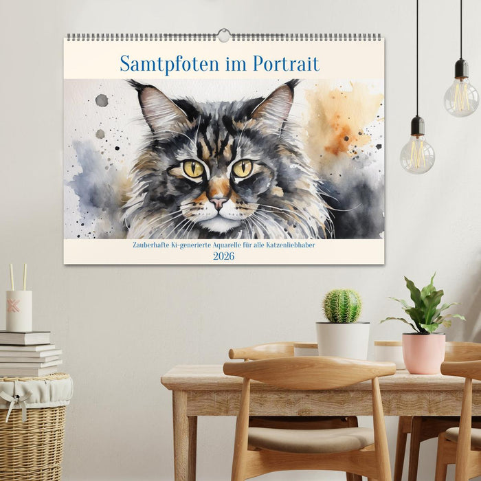 Samtpfoten im Portrait (CALVENDO Wandkalender 2026)