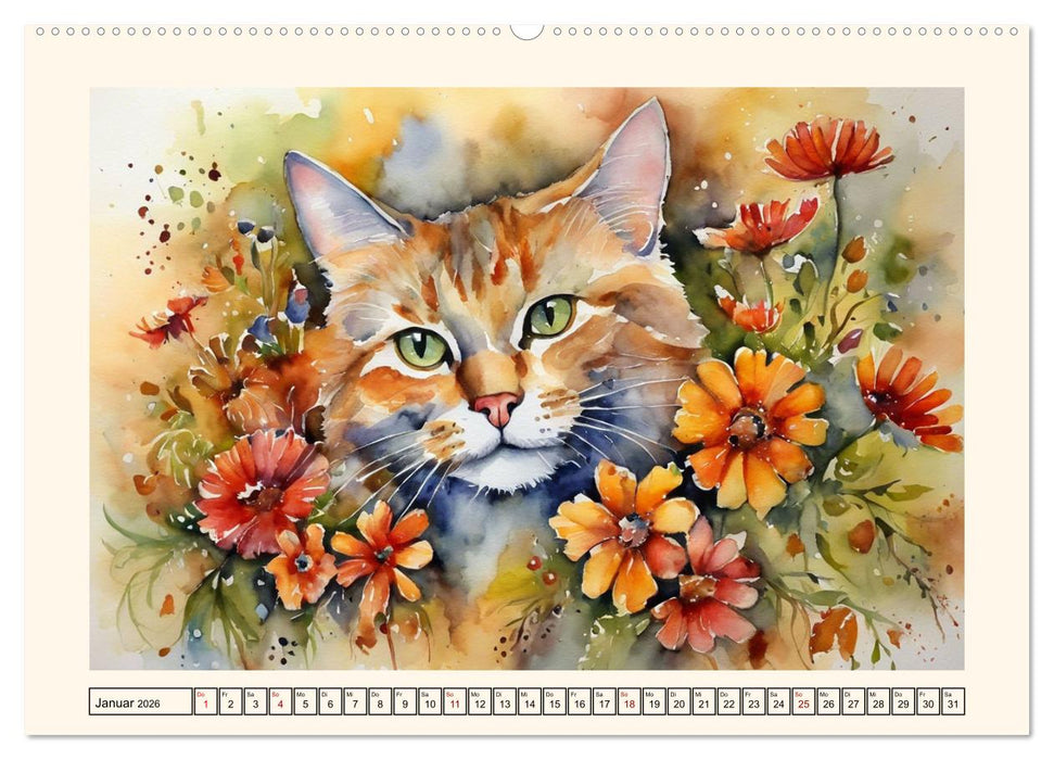 Samtpfoten im Portrait (CALVENDO Wandkalender 2026)