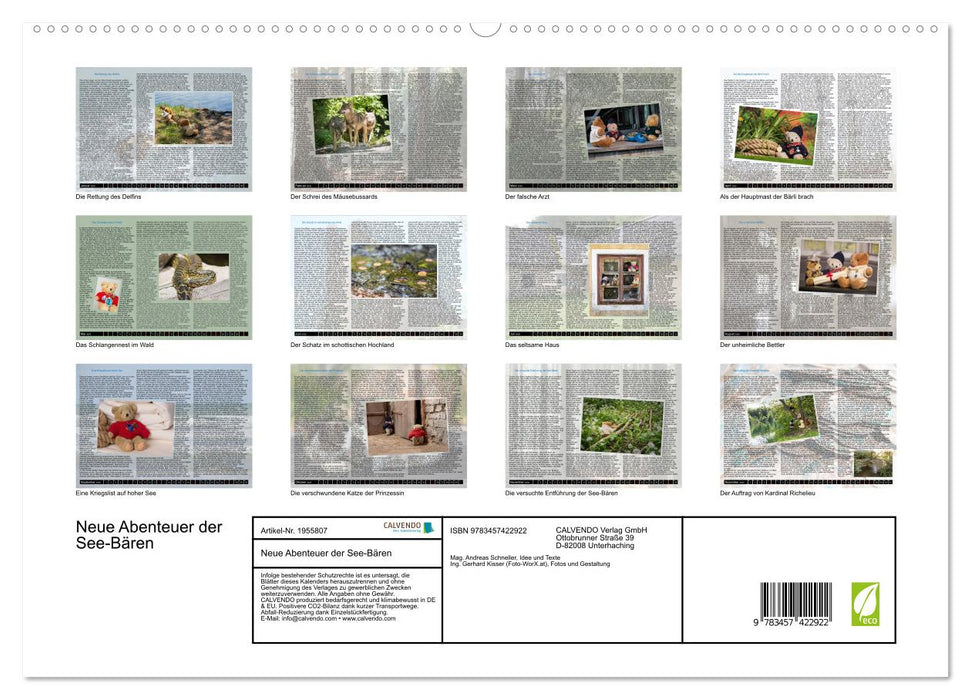 Neue Abenteuer der See-Bären (CALVENDO Premium Wandkalender 2026)