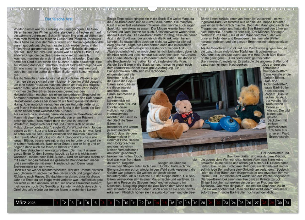 Neue Abenteuer der See-Bären (CALVENDO Premium Wandkalender 2026)