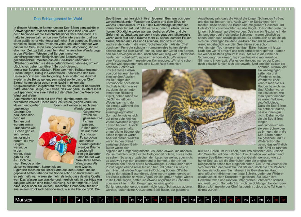 Neue Abenteuer der See-Bären (CALVENDO Premium Wandkalender 2026)